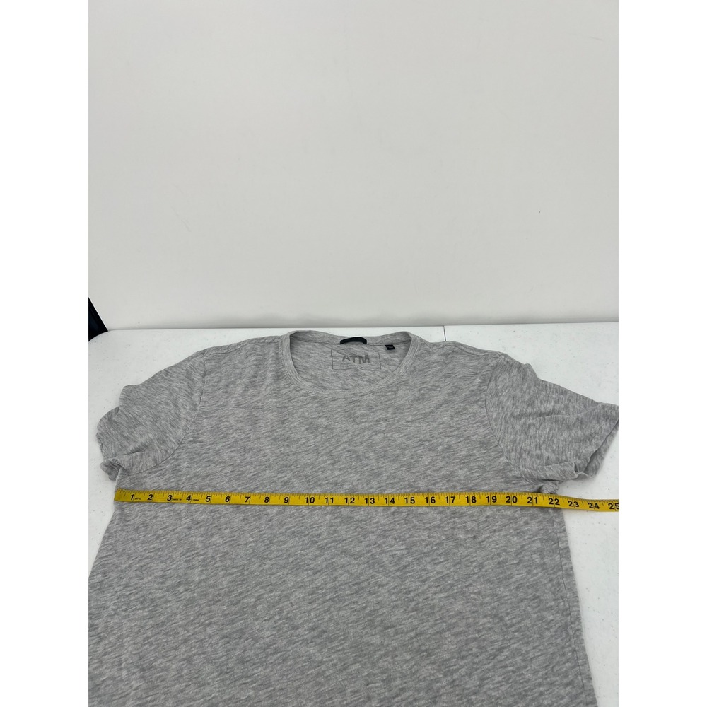 ATM Anthony Thomas Melillo Mens XL Gray Slub Jersey Crew Neck T-Shirt - Picture 6 of 9